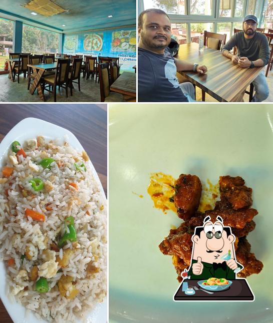 Among different things one can find food and interior at Amaravathi Aathidyam