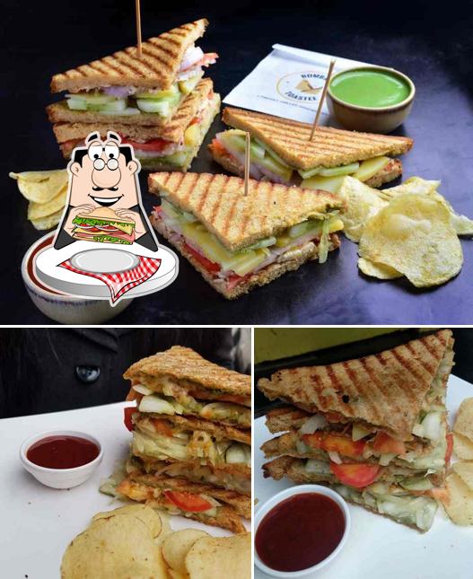 Club sandwich at Bombay Toastee