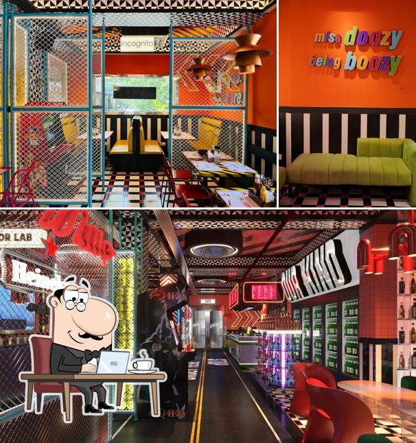 The interior of Miss Doozy