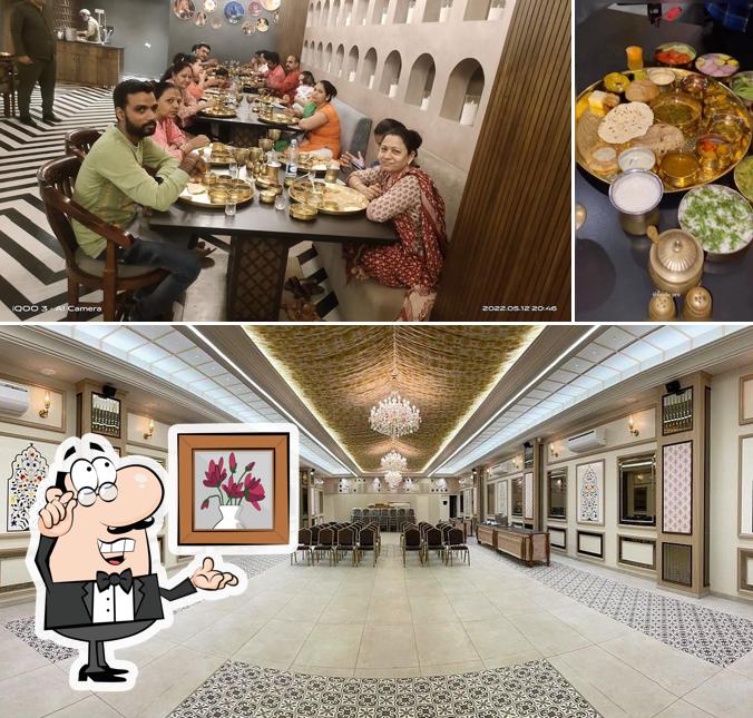 This is the photo depicting interior and food at Amrutam - The Authentic Gujarati Kitchen