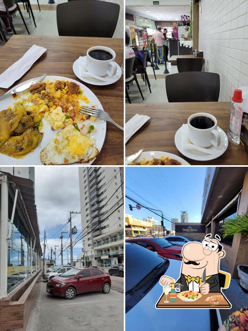 Entre diferentes coisas, comida e exterior podem ser encontrados no Donna Maria Delicatessen