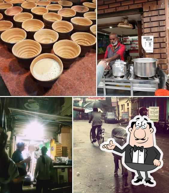 Take a seat at one of the tables at Kashi Cafe