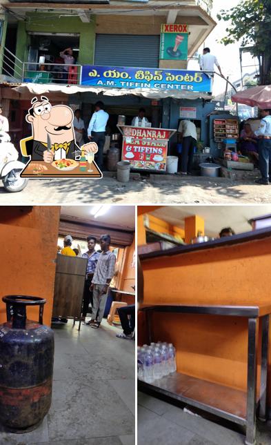 The photo of A.M. Tiffin Center’s food and exterior