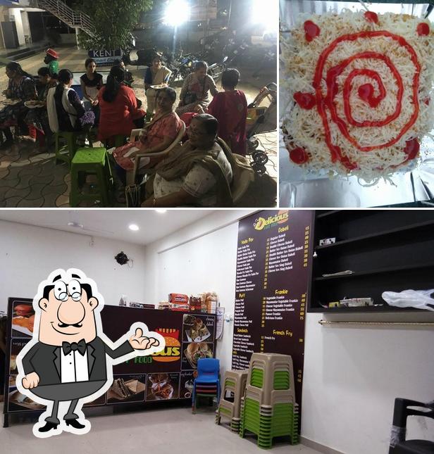 The image of Delicious Fast Food’s interior and dessert