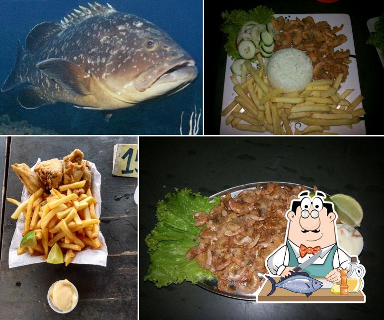 RESTAURANTE PIER GAIVOTAS fornece um menu para amantes de frutos do mar