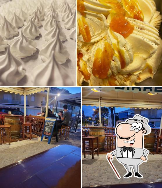 Questa è la foto che mostra la esterno e cibo di Gelateria Silvano