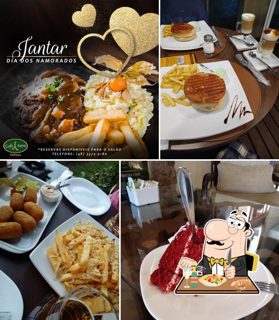 Comida em Café Paris