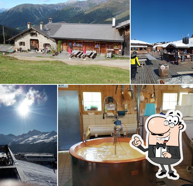 Gli esterni di Clavadeleralp Schaukäserei & Restaurant
