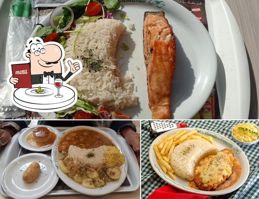 Platos en Vivenda do Camarão