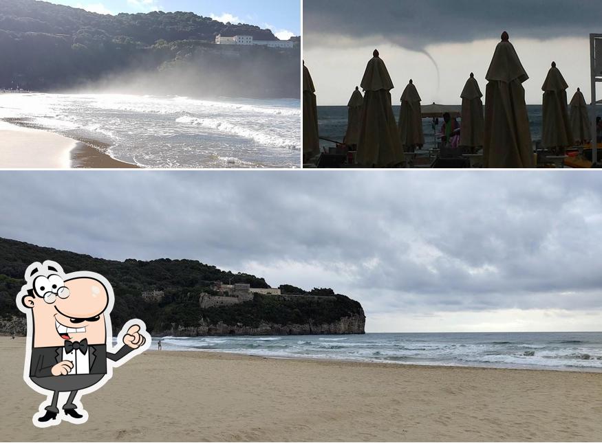 Guarda la foto che raffigura la esterno e cibo di Lido Sirio