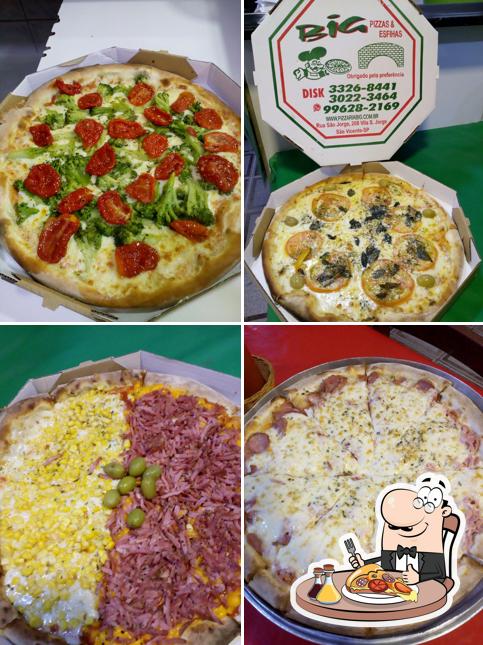 Consiga pizza no Pizzaria Big