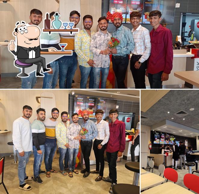 The interior of McDonald's