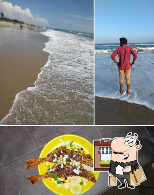 Prathina sea food restaurant is distinguished by exterior and seafood