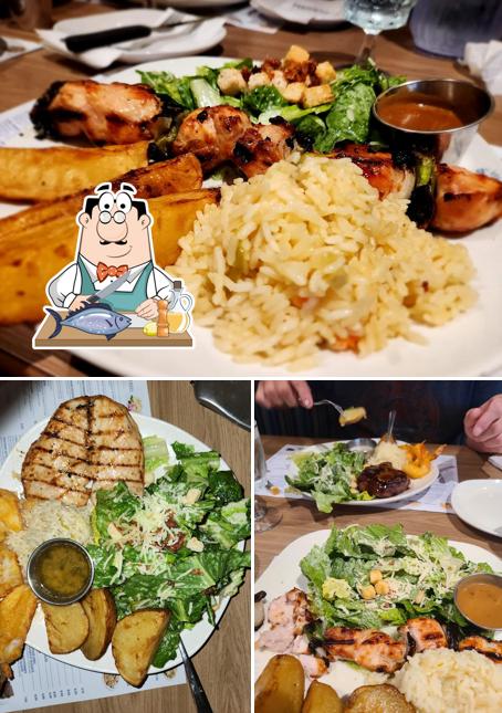 Saumon grillé à Au Vieux Duluth