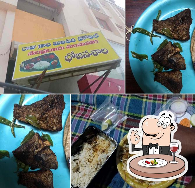 Food at Raju Gari Military Hotel