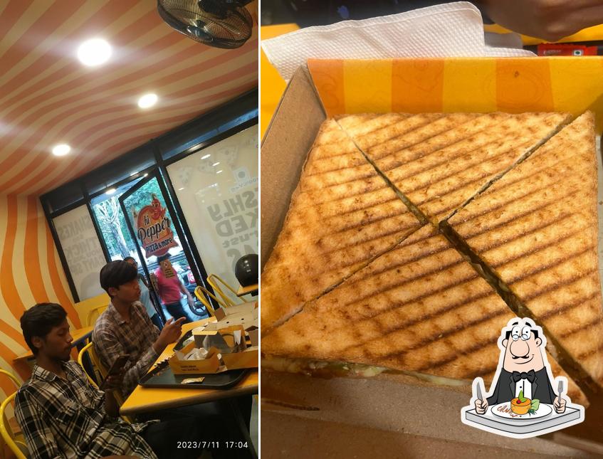Food at hi Pepper Pizza