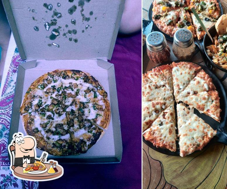 At THC - Trippy Hippy Cafe, you can get pizza