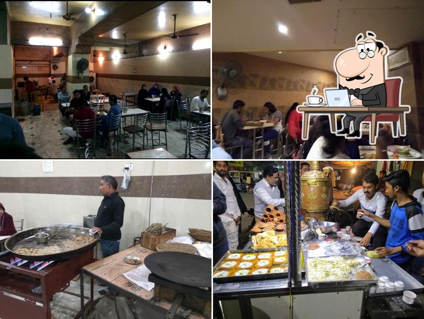 Take a seat at one of the tables at Tunday Kababi