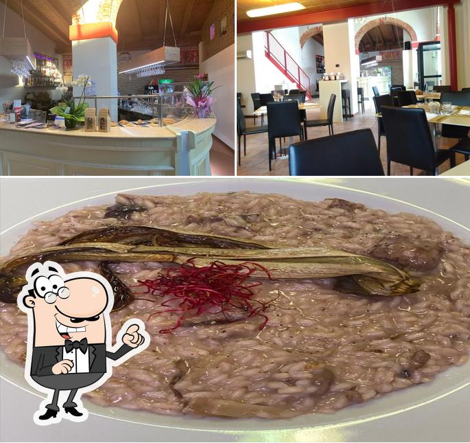 Guarda la foto che mostra la interni e cibo di Garum Food and Drink