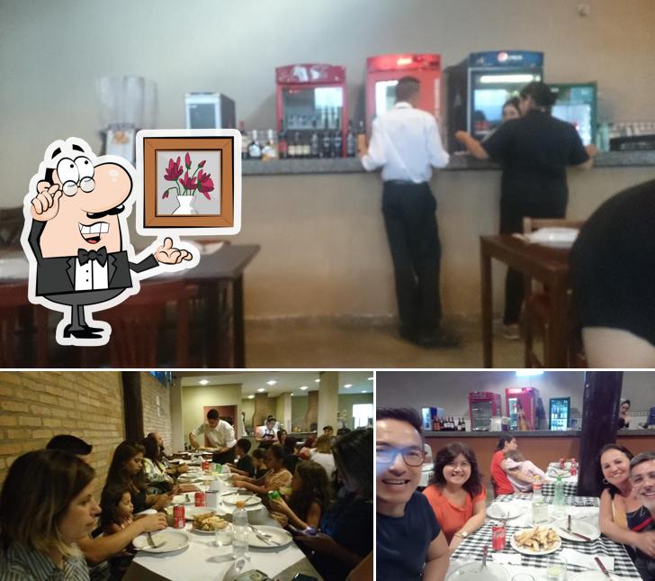 O interior do San Pietro Pizzaria