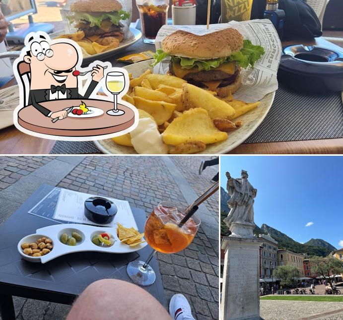 HamburgeRiva si caratterizza per la cibo e esterno