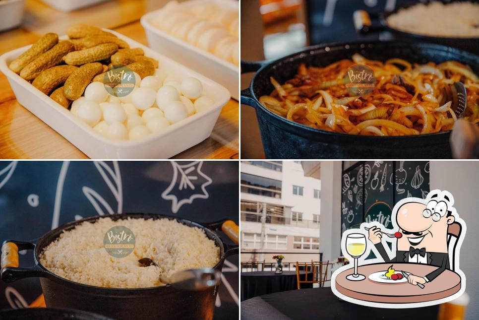 Comida em Bistrô Restaurante