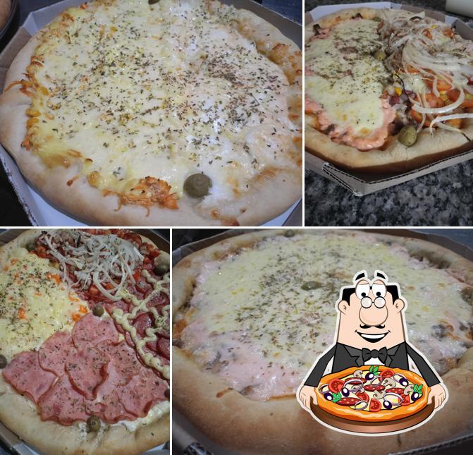 Escolha diferentes tipos de pizza