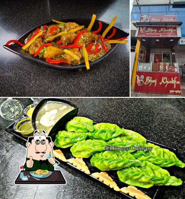 Among various things one can find food and interior at Bhoj Khalifa