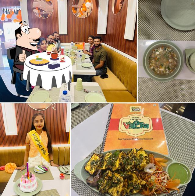 Cheese plate at Dalmia's Saffron Vatika Restaurant