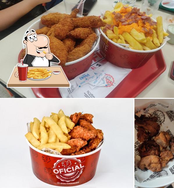 Batata frita em Frango Frito - Oficial Frango Crocante - Joinville -Loja Sul