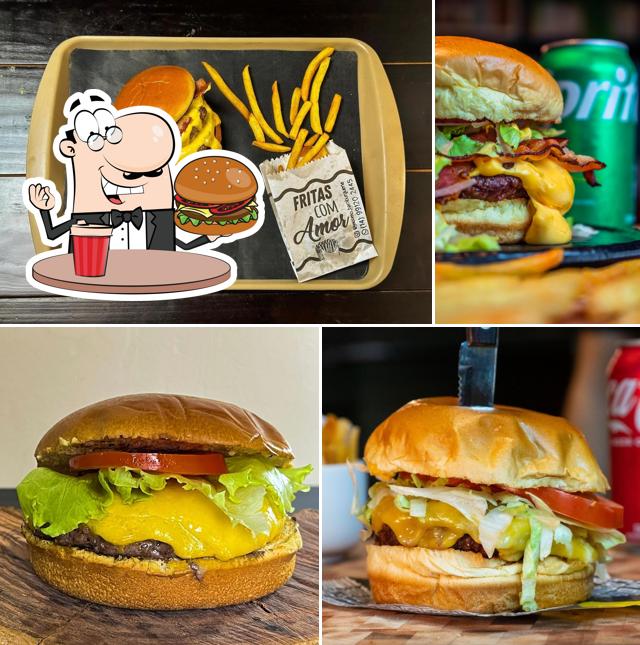 Os hambúrgueres do Jacomo Burguer - hambúrguer grelhado, artesanal, lanches, porções e drinks irão satisfazer diferentes gostos
