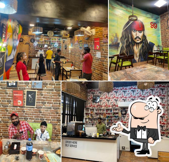 The interior of Pizza 99