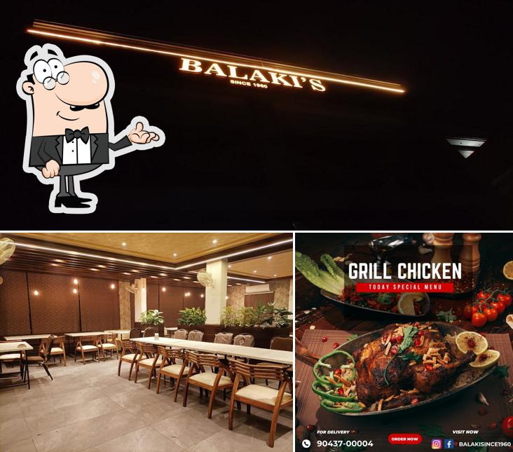 The interior of Balaki's Non Veg