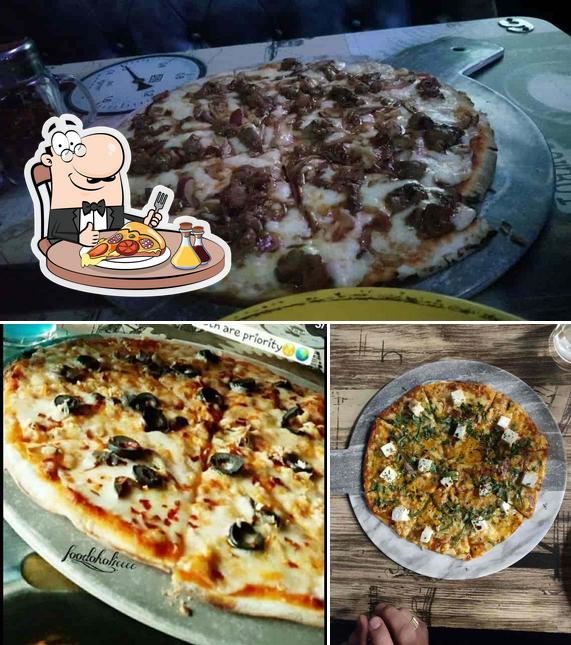 Pick pizza at Agent Jack's Bar