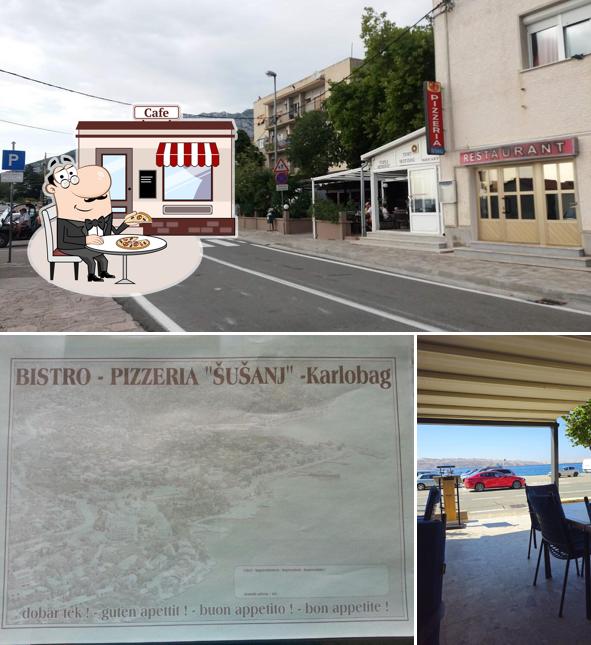 Puoi goderti l'aria fresca da seduto all'esterno di Restauran Pizzeria Susanj