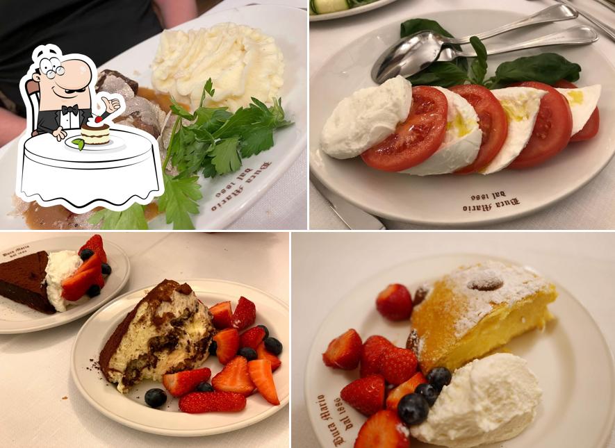 Ristorante Buca Mario serve un'ampia gamma di dessert