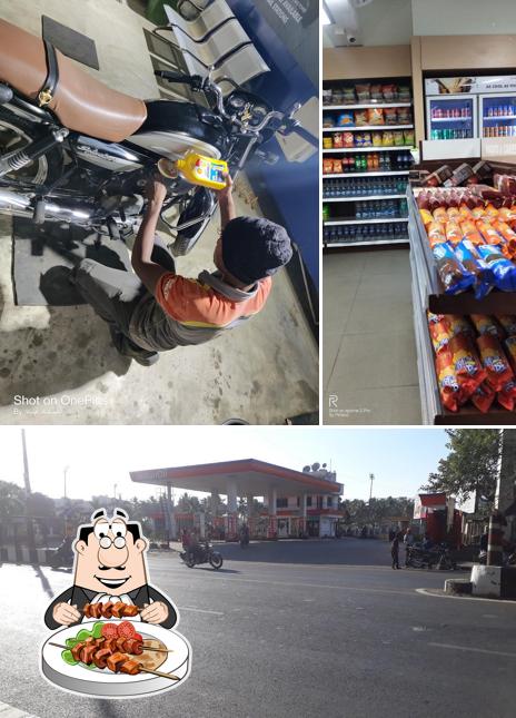 The picture of food and exterior at Shell Petrol Pump