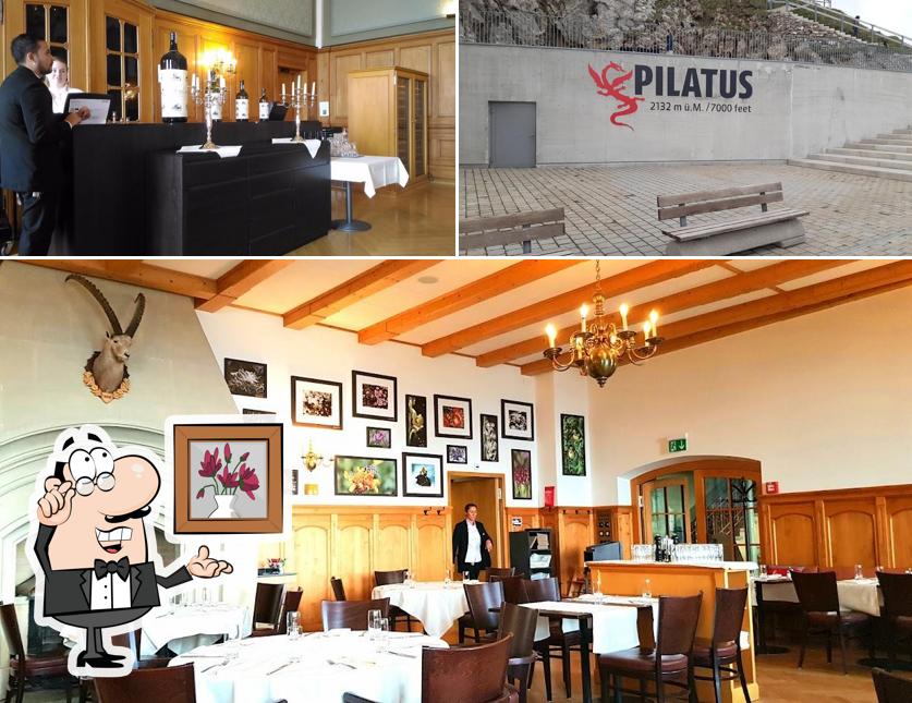 Siediti a un tavolo di Restaurant Pilatus-Kulm