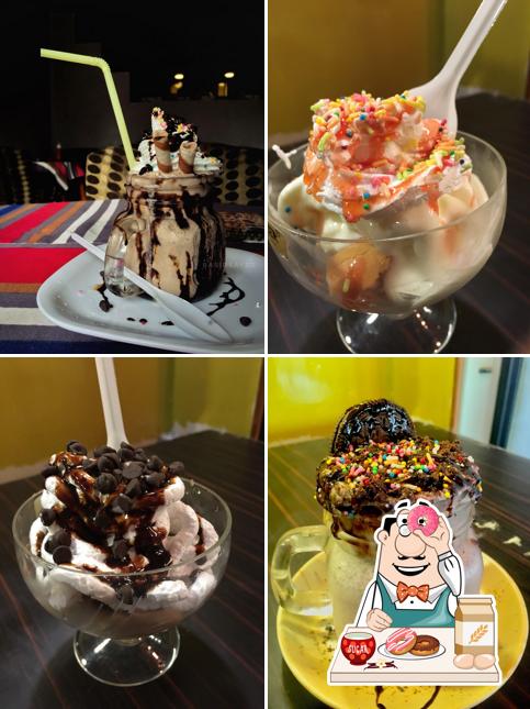 Pizza Arena serves a range of sweet dishes