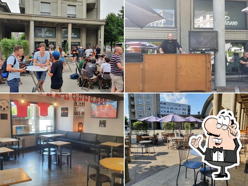 Dai un'occhiata agli interni di Café de la Presse