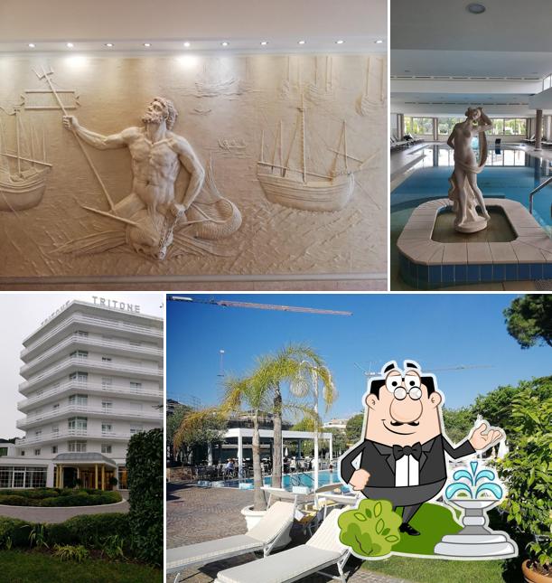 Goditi la vista dagli esterni di Tritone Luxury Hotel Thermae & Spa Adults only