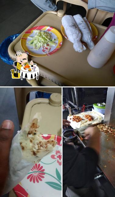 The image of food and interior at Xlnc Arabian Shawarma House