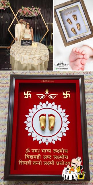 Meals at THE CASTING STUDIO 2D & 3D BABY CASTING HANDS & FEET IMPRESSIONS WITH LUXURIOUS FRAME RAJKOT