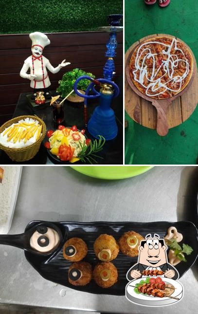 The restaurant's food and beverage