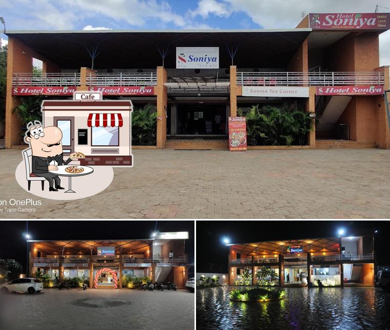 Enjoy the view at the outside area of Hotel Soniya Restaurant