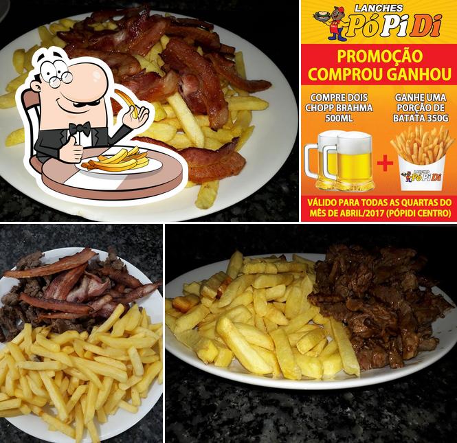 Prove cbatatas fritas francesas no LANCHES PoPiDi