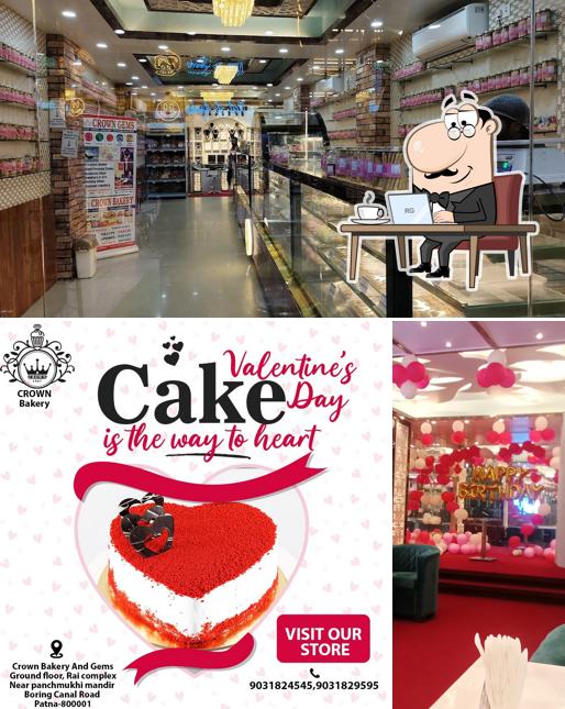 The interior of Crown Bakery & Gems