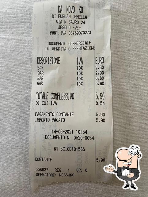 Ecco una foto di Bar Da Novo Ko