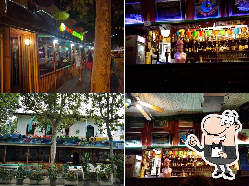 Goditi la vista dall'area esterna di Copacabana Fun Pub