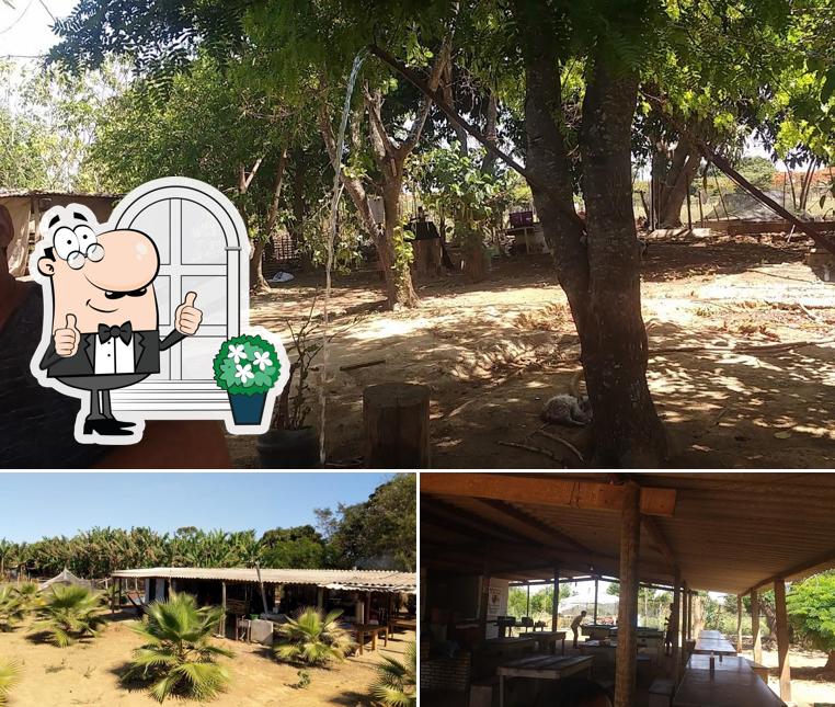 Veja a parte externa do Restaurante Pesque e Pague do Edilson